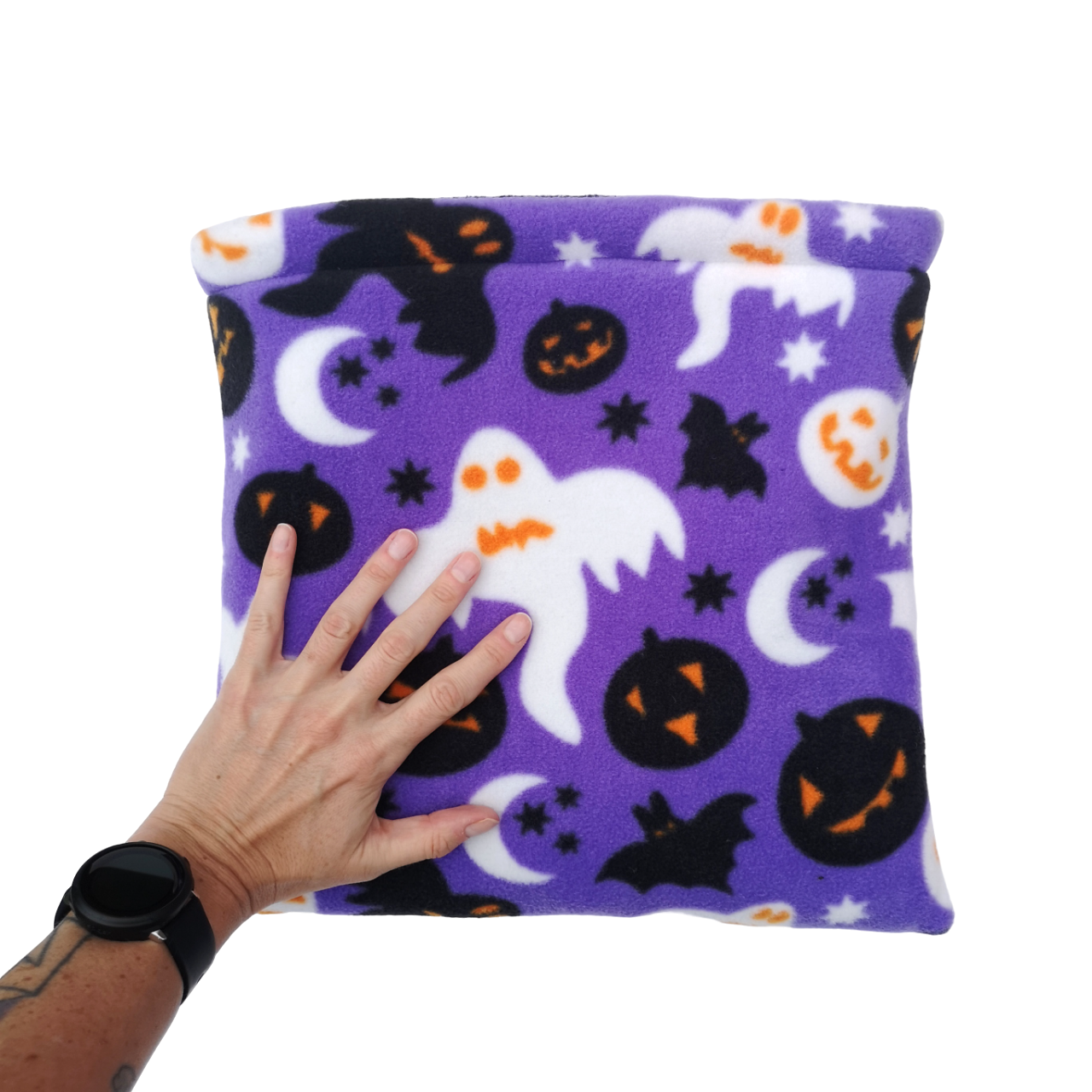 Fleece Sleeping Bag for Small Pets | Halloween Night Print