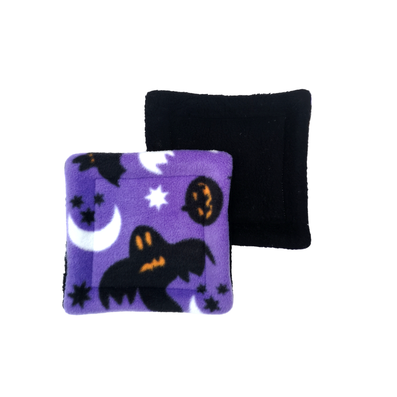 Set of 2 Water Bottle Drip Mats | Halloween Night Print & Black