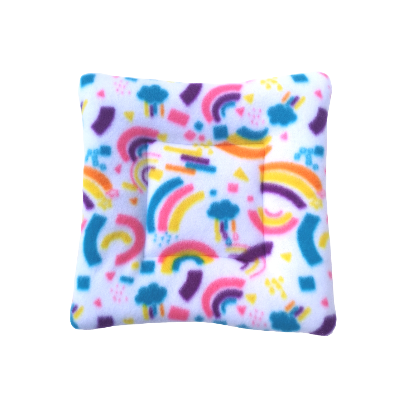 Fleece Padded Mat | Abstract Rainbows