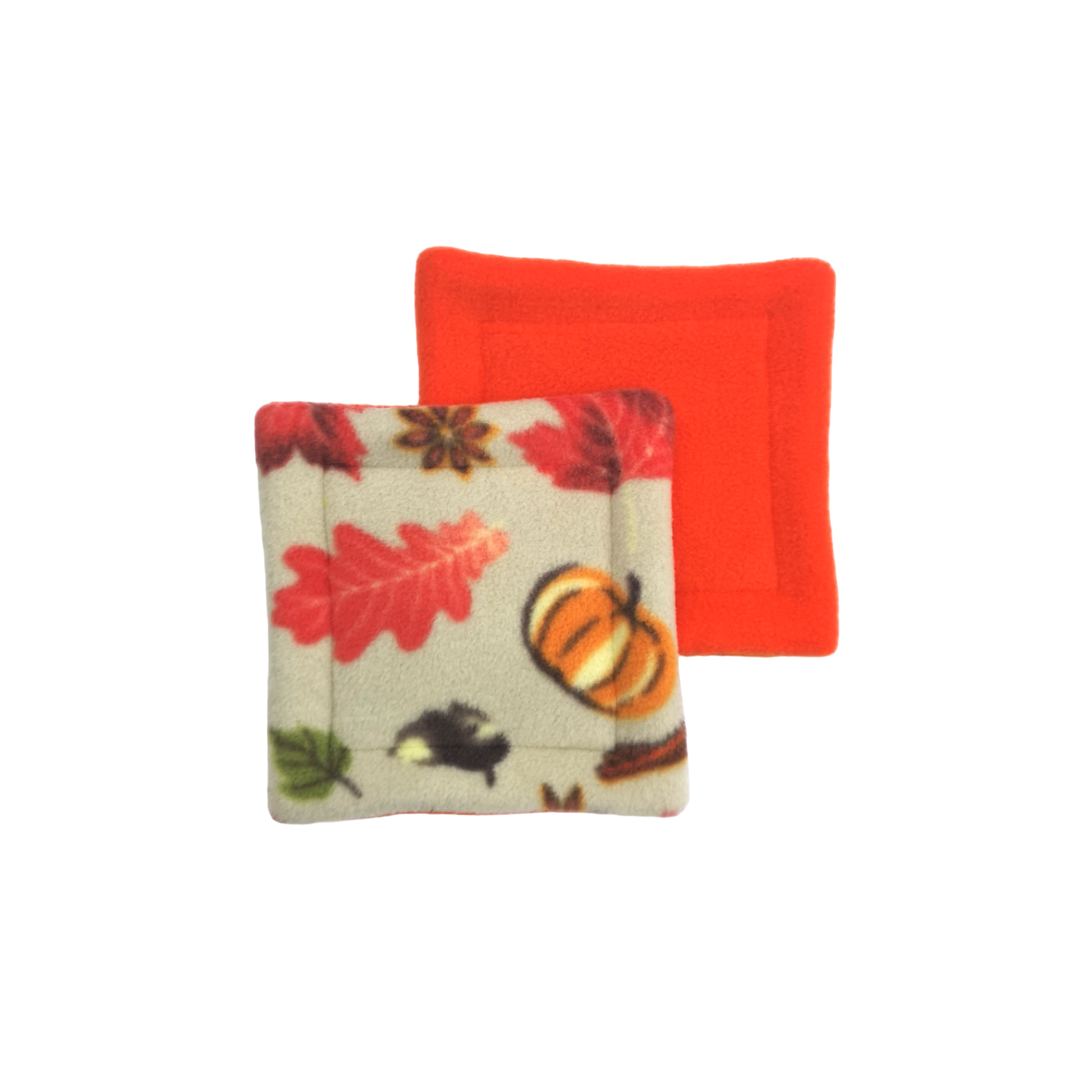 Set of 2 Water Bottle Drip Mats | Autumn Leaves Print