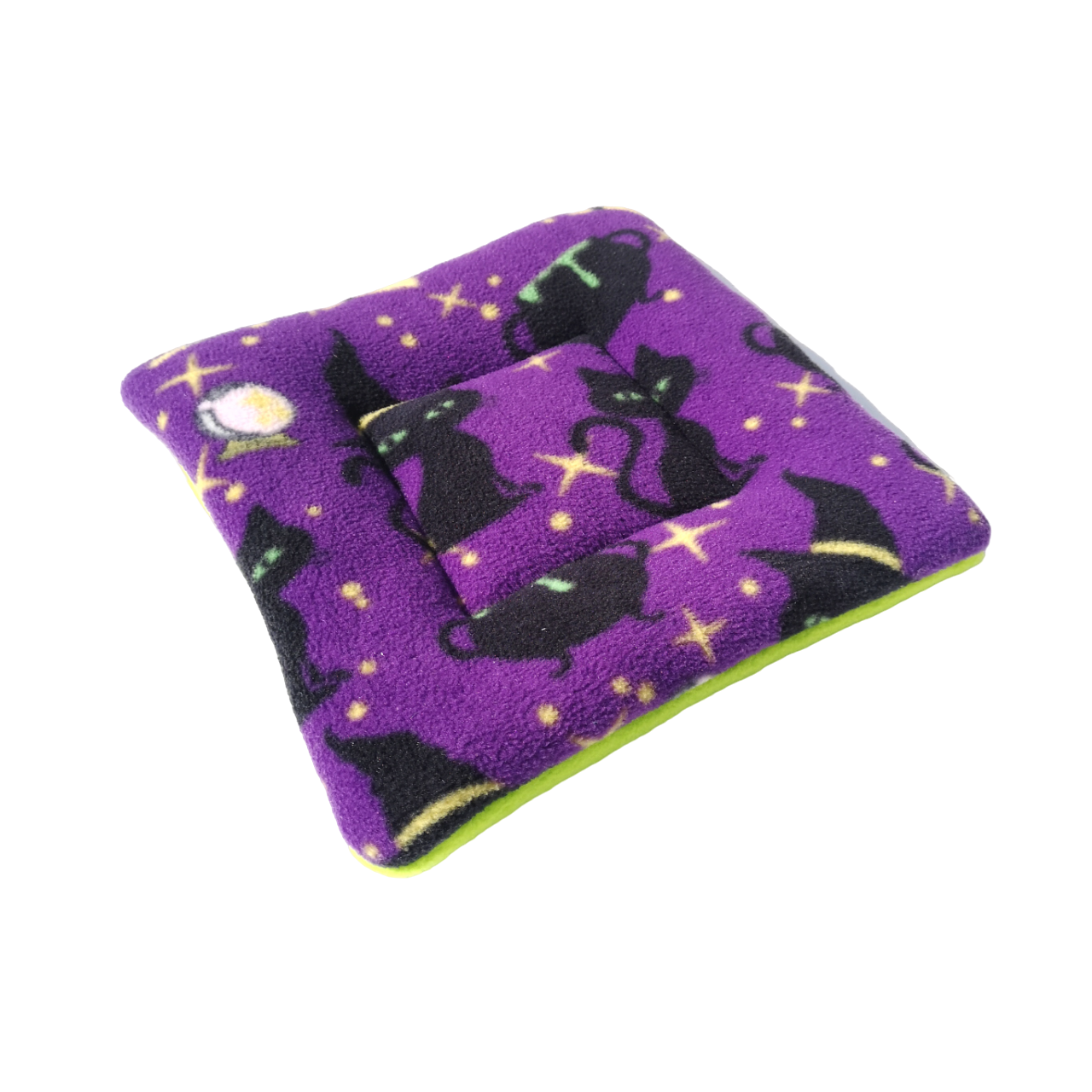 Fleece Padded Mat | Halloween Black Cats Print