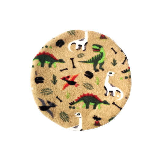 Replacement Fleece Heat Pad Cover | Dinosaurs Print & Dark Green