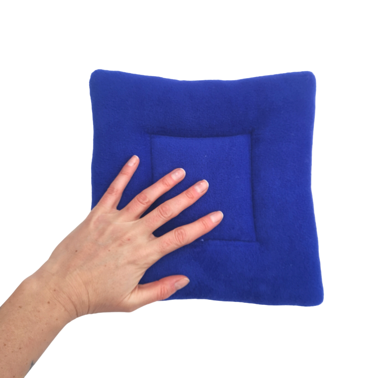 Fleece Padded Mat | Rubber Ducks Print & Royal Blue