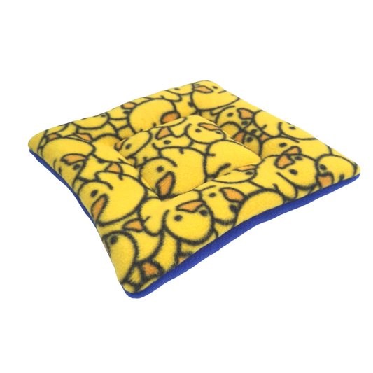 Fleece Padded Mat | Rubber Ducks Print & Royal Blue
