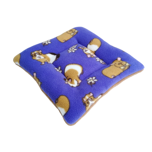 Fleece Padded Mat | Guinea Pigs Print & Light Brown