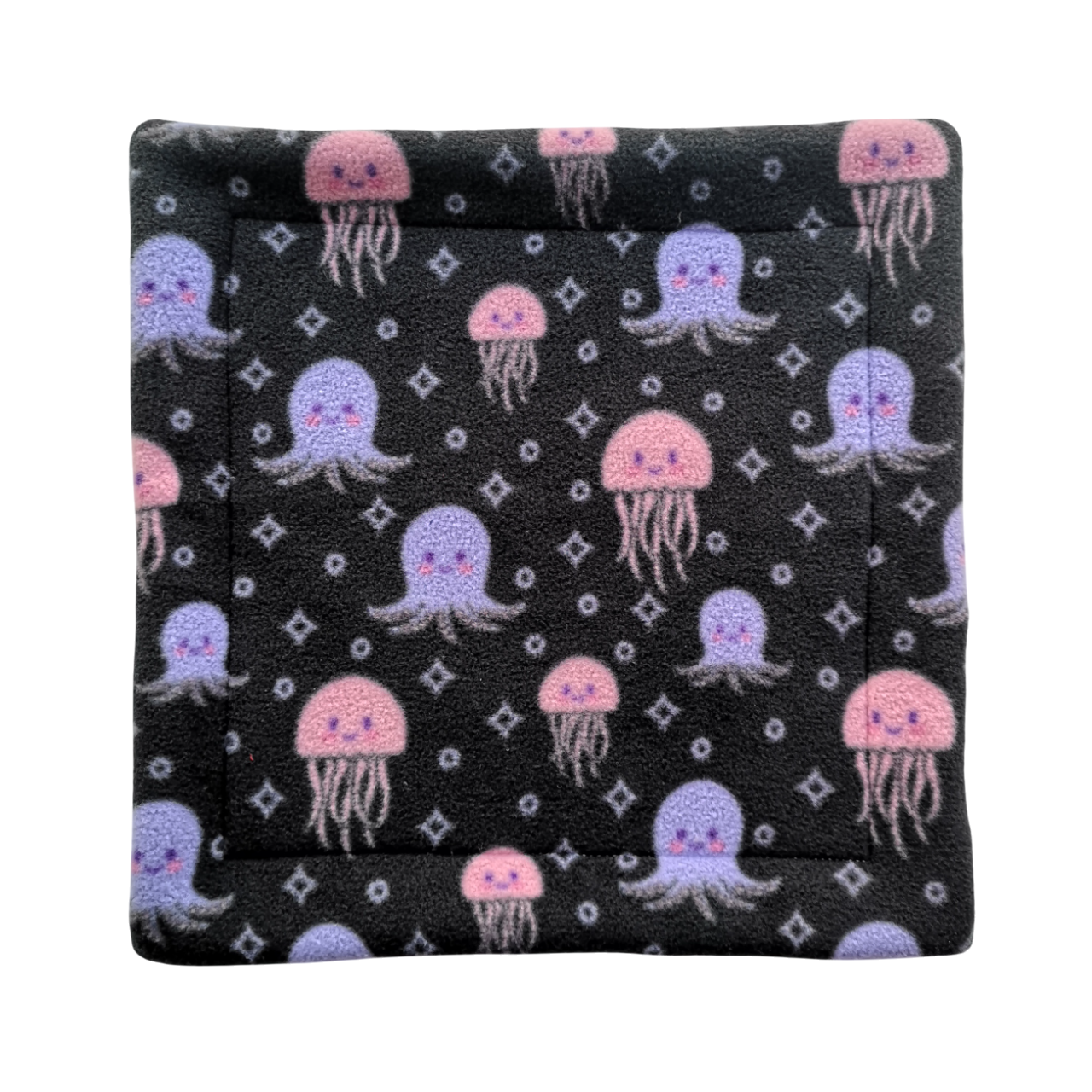 Fleece Mat with Absorbent Core | Jellyfish Print & Lilac