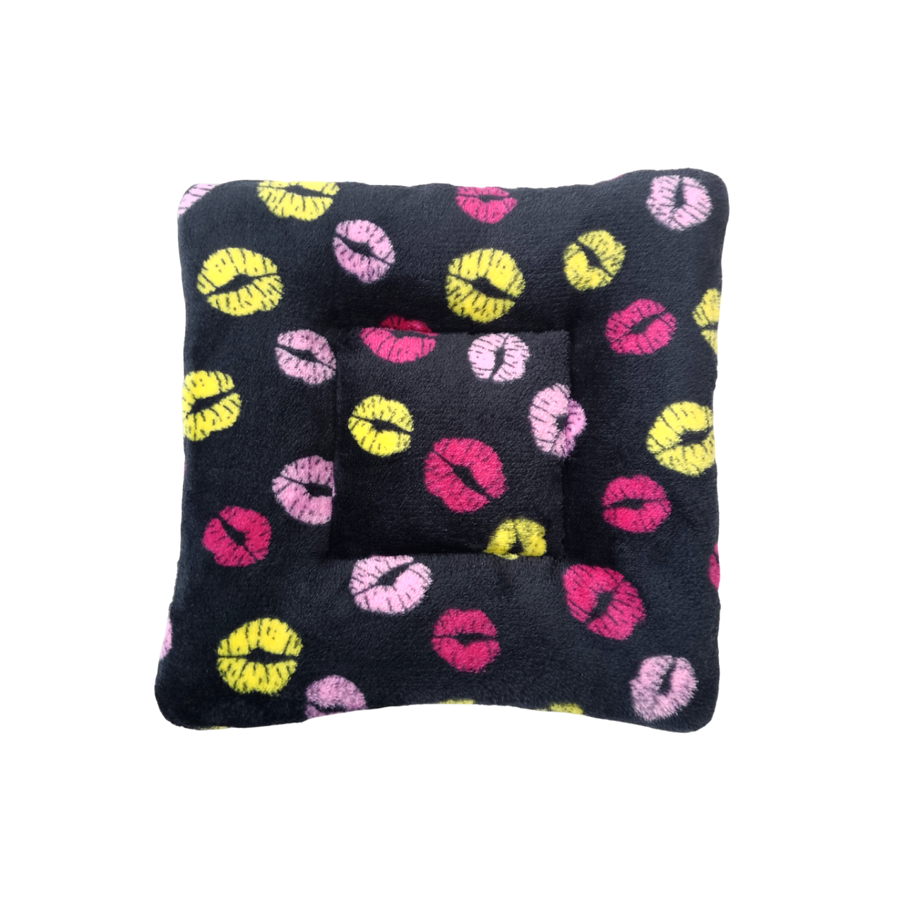 Fleece Padded Mat | Lipstick Kisses & Dark Pink