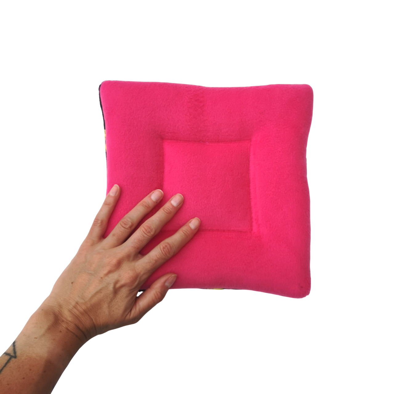 Fleece Padded Mat | Lipstick Kisses & Dark Pink