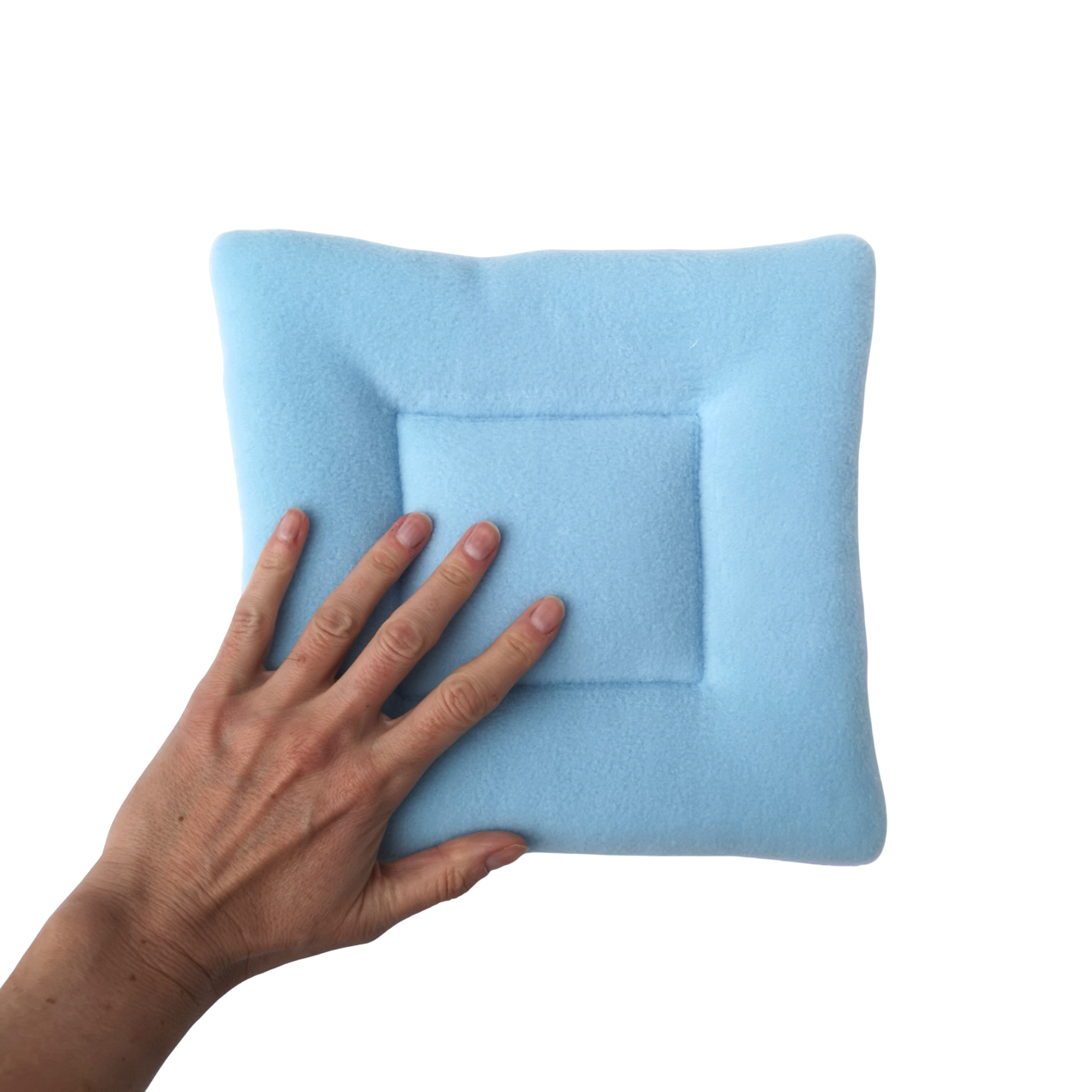 Fleece Padded Mat | Pastel Skies Print & Light Blue