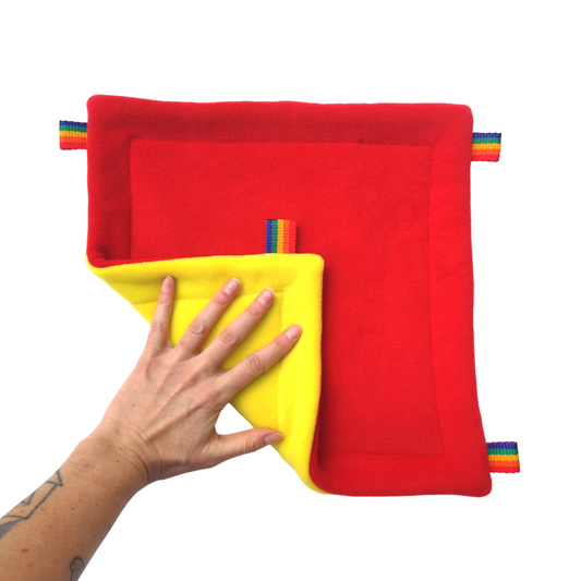 Choose Your Own Fleece Single Layer Square Hammock with Absorbent Core