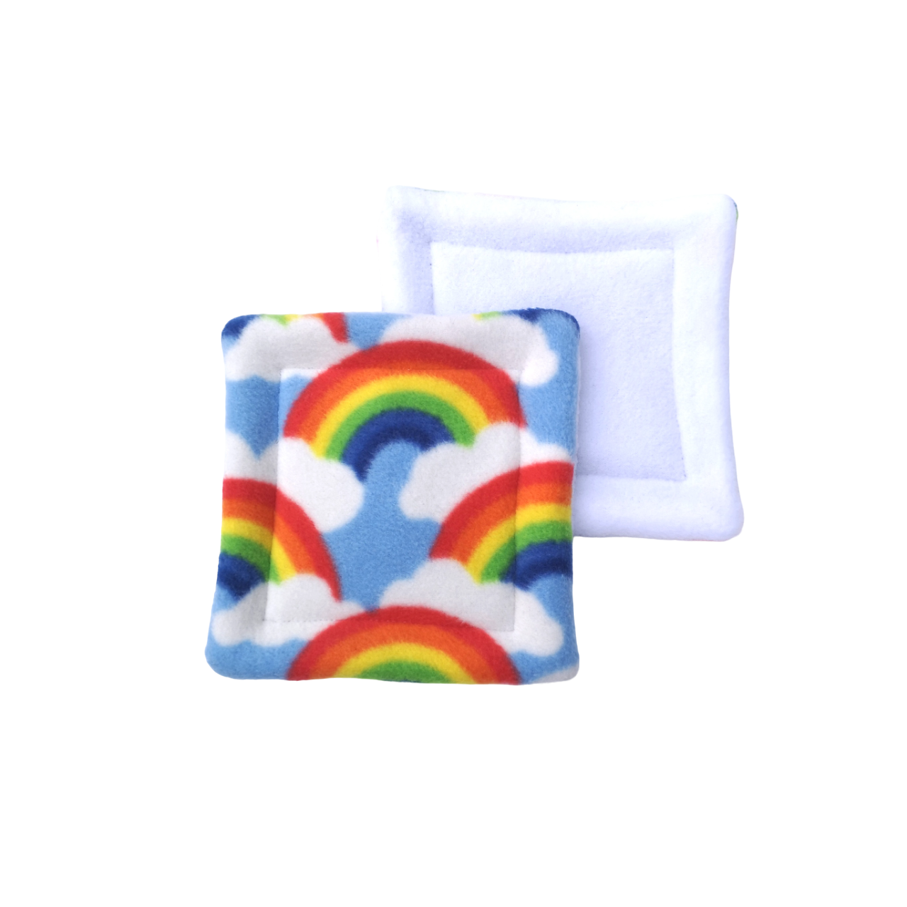 Set of 2 Water Bottle Drip Mats | Rainbows Print