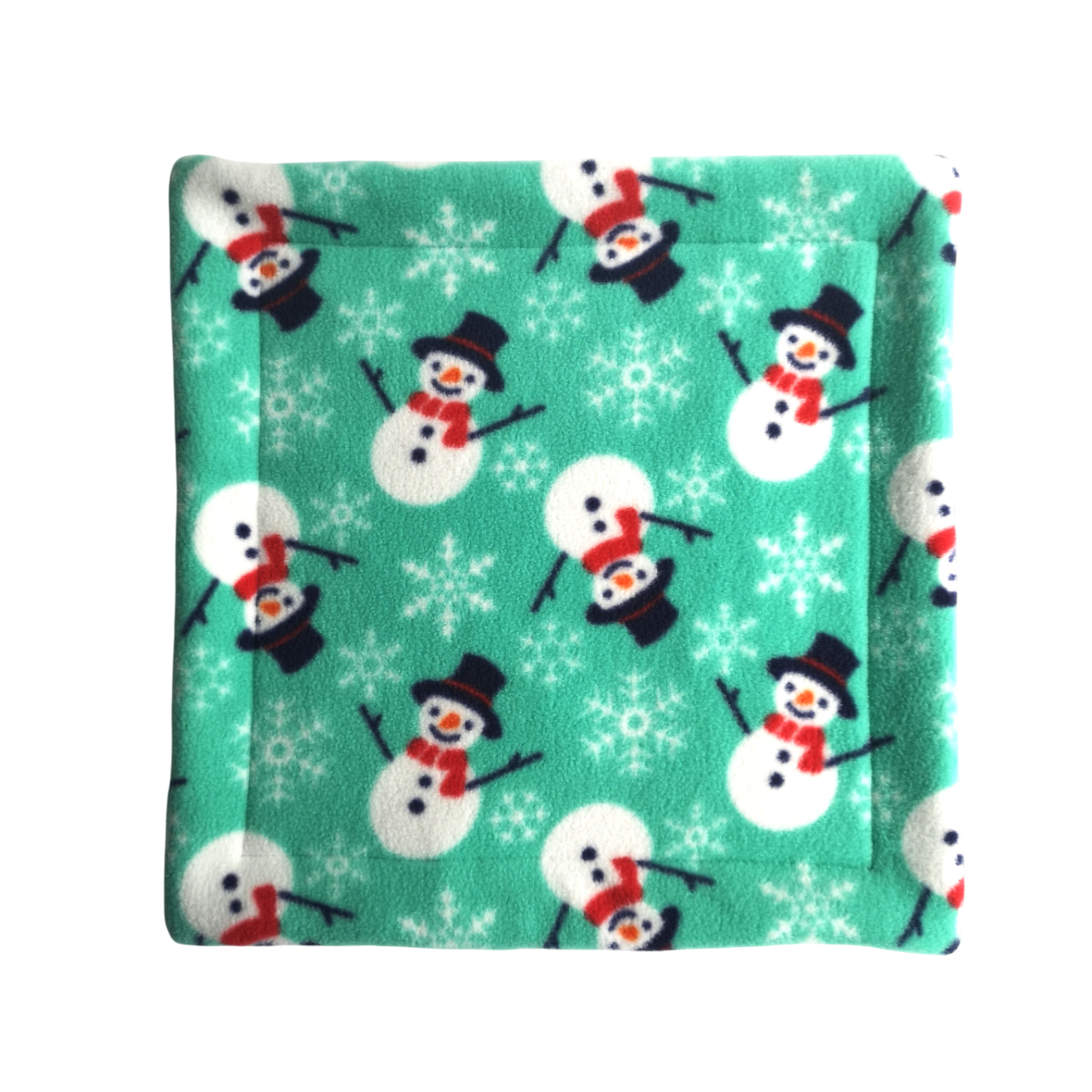 Fleece Mat with Absorbent Core | Snowmen Print