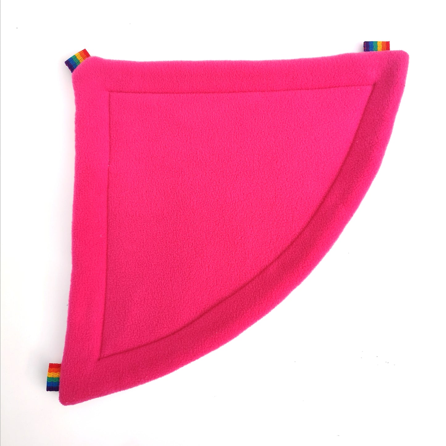 Pink corner hammock for small pets