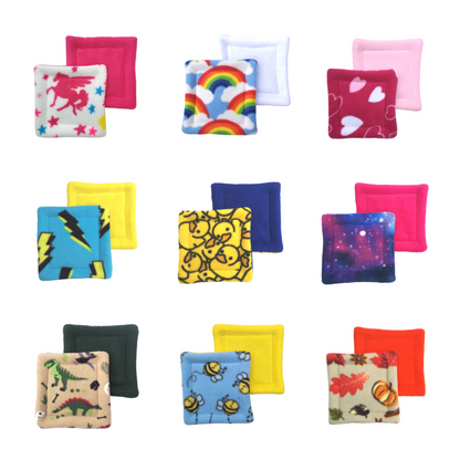 Choose Your Own Pattern Fleece Set of 2 Zorb Water Bottle Drip Mats