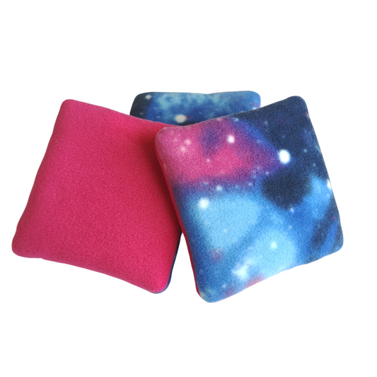 Fleece Pillows | Galaxy & Dark Pink