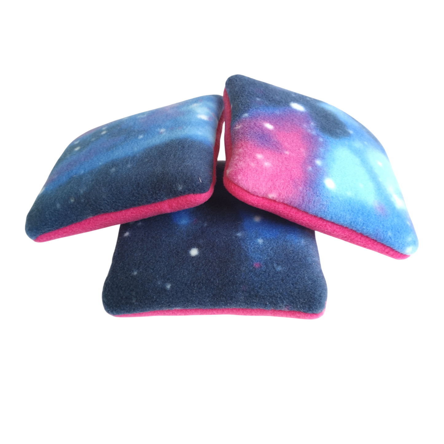 Fleece Pillows | Galaxy & Dark Pink