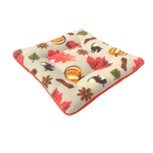 Fleece Padded Mat | Autumn Leaves Print