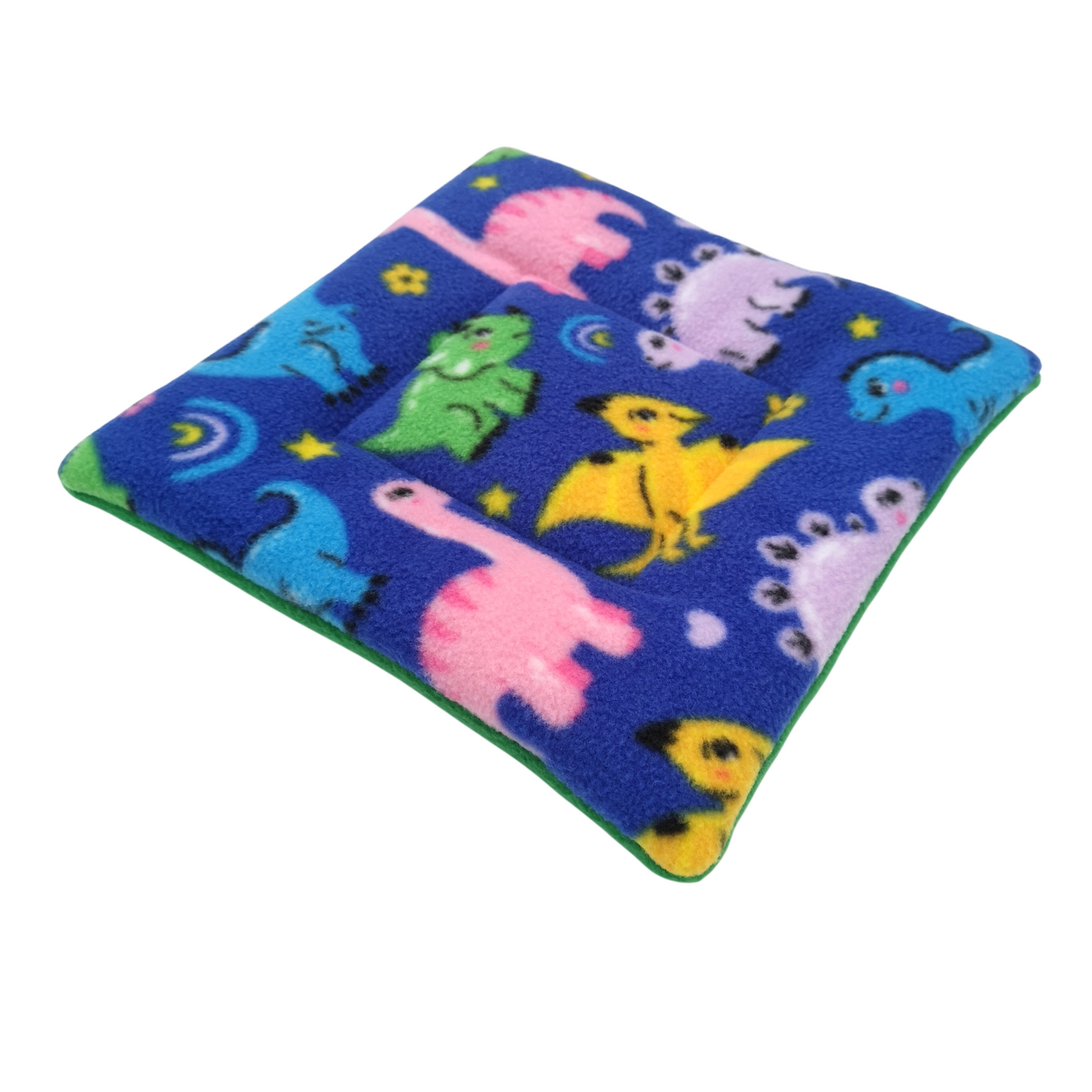 Fleece Padded Mat | Baby Dinosaurs & Emerald Green
