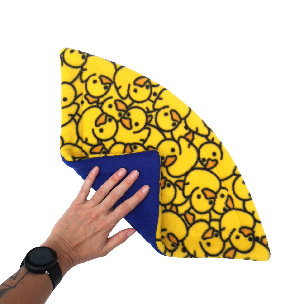 Fleece Corner Mat with Absorbent Core | Rubber Ducks Print