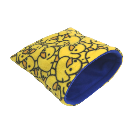 Fleece Sleeping Bag for Small Pets | Rubber Ducks Print