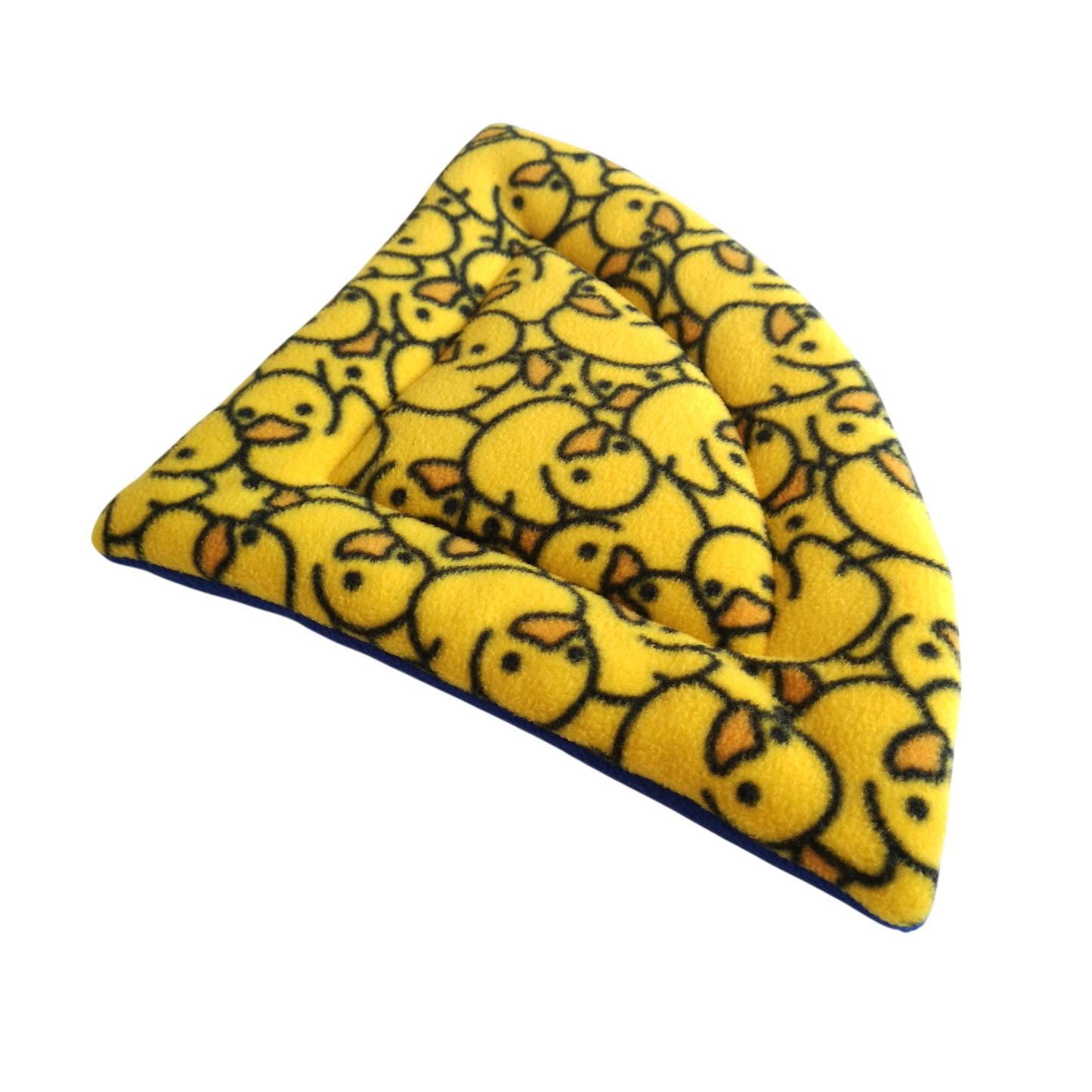 Fleece Corner Padded Mat | Rubber Ducks & Royal Blue