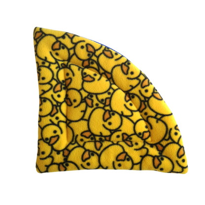 Fleece Corner Padded Mat | Rubber Ducks & Royal Blue