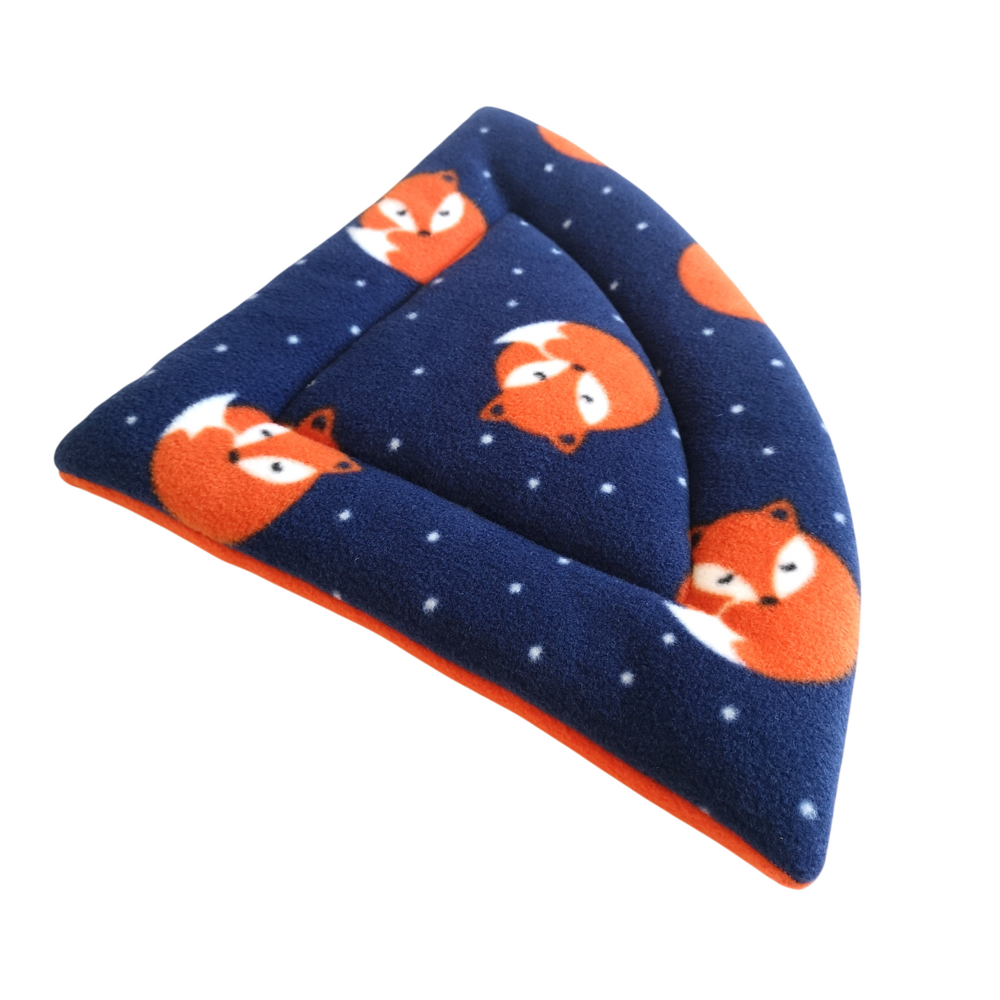Fleece Corner Padded Mat | Sleepy Fox & Orange