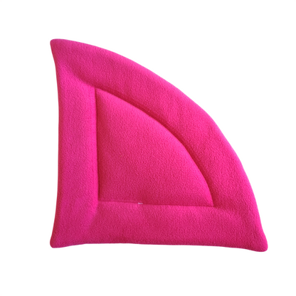 Fleece Corner Padded Mat | Galaxy & Dark Pink