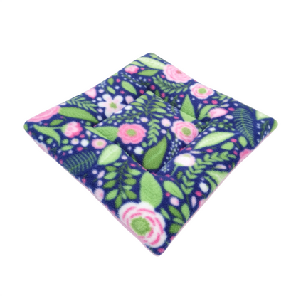 Fleece Padded Mat | Night Garden & Light Pink
