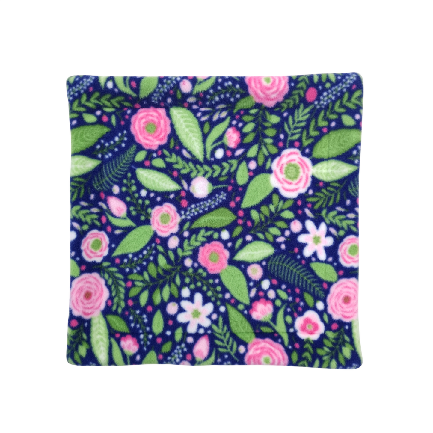 Fleece Mat with Absorbent Zorb Core | Night Garden & Light Pink