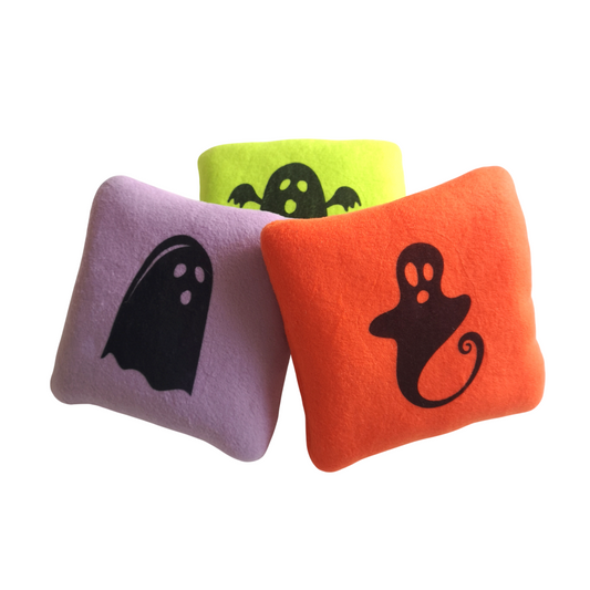 Set of 3 Fleece Pillows | Halloween Ghosts
