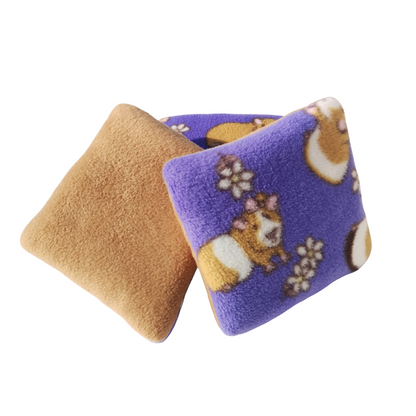 Set of 3 Fleece Pillows | Guinea Pigs Print