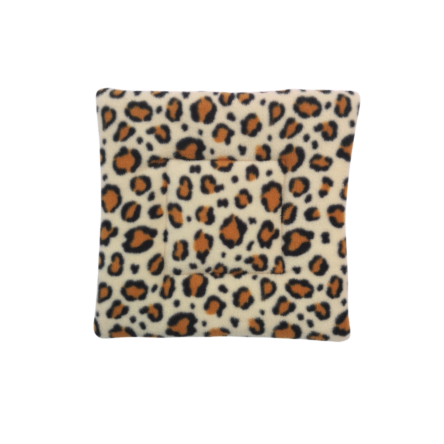 Fleece Padded Mat | Leopard Print & Dark Pink