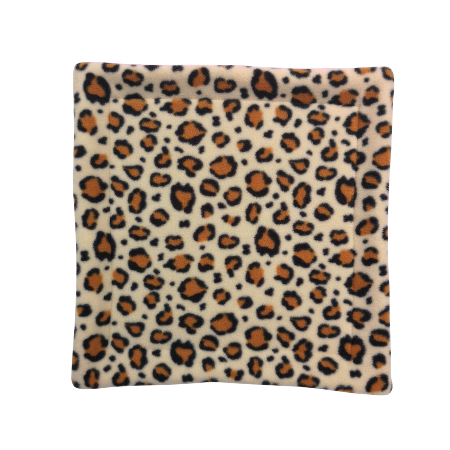 Fleece Mat with Absorbent Zorb Core | Leopard Print & Dark Pink