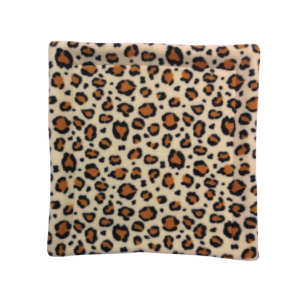 Fleece Mat with Absorbent Zorb Core | Leopard Print & Dark Pink