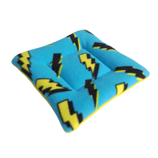 Fleece Padded Mat | Lightning Strikes & Yellow