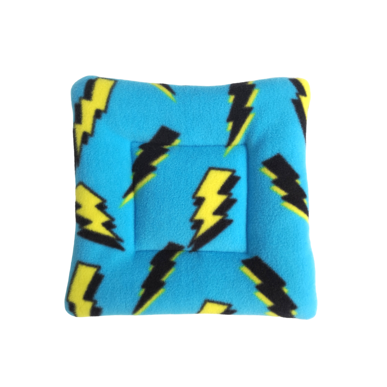 Fleece Padded Mat | Lightning Strikes & Yellow