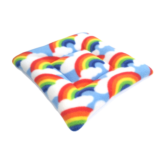 Fleece Padded Mat | Rainbows Print