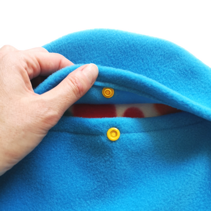 Replacement Fleece Heat Pad Cover | White Multi Spots & Turquoise